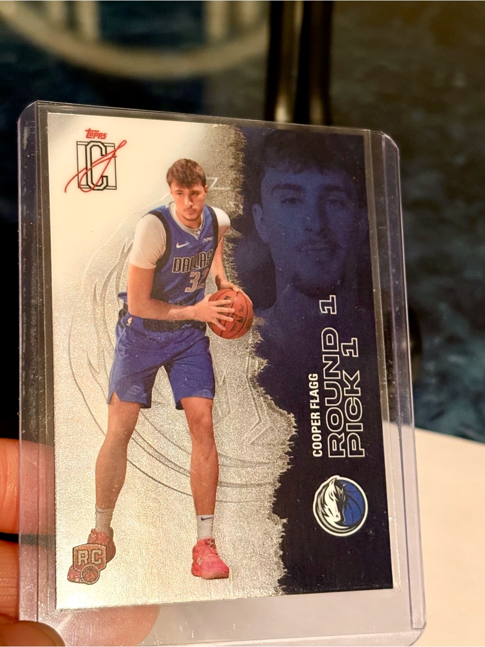2025-26 Topps Signature Series Chrome Cooper Flagg Rookie Card Dallas Mavericks